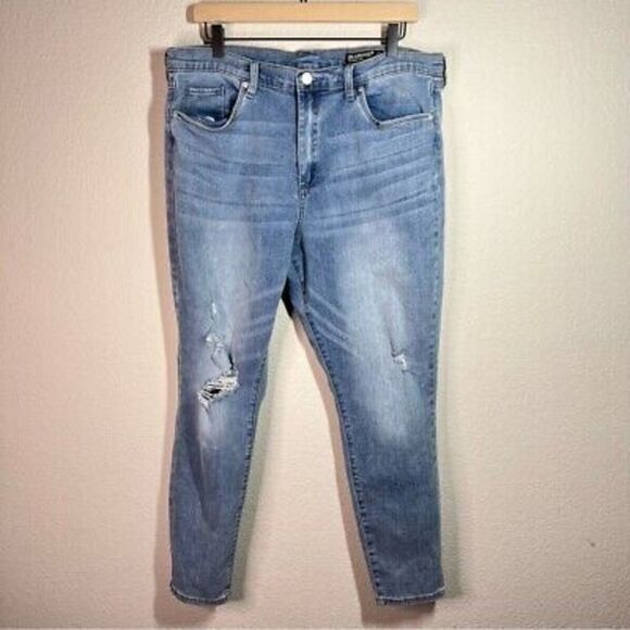 Blank NYC womens distressed high rise skinny denim‎ jeans size 32 - Picture 1 of 7